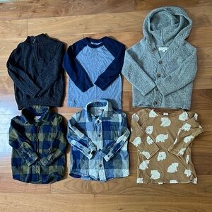 Bundle 2T Boy Long-Sleeved Shirts and Sweaters